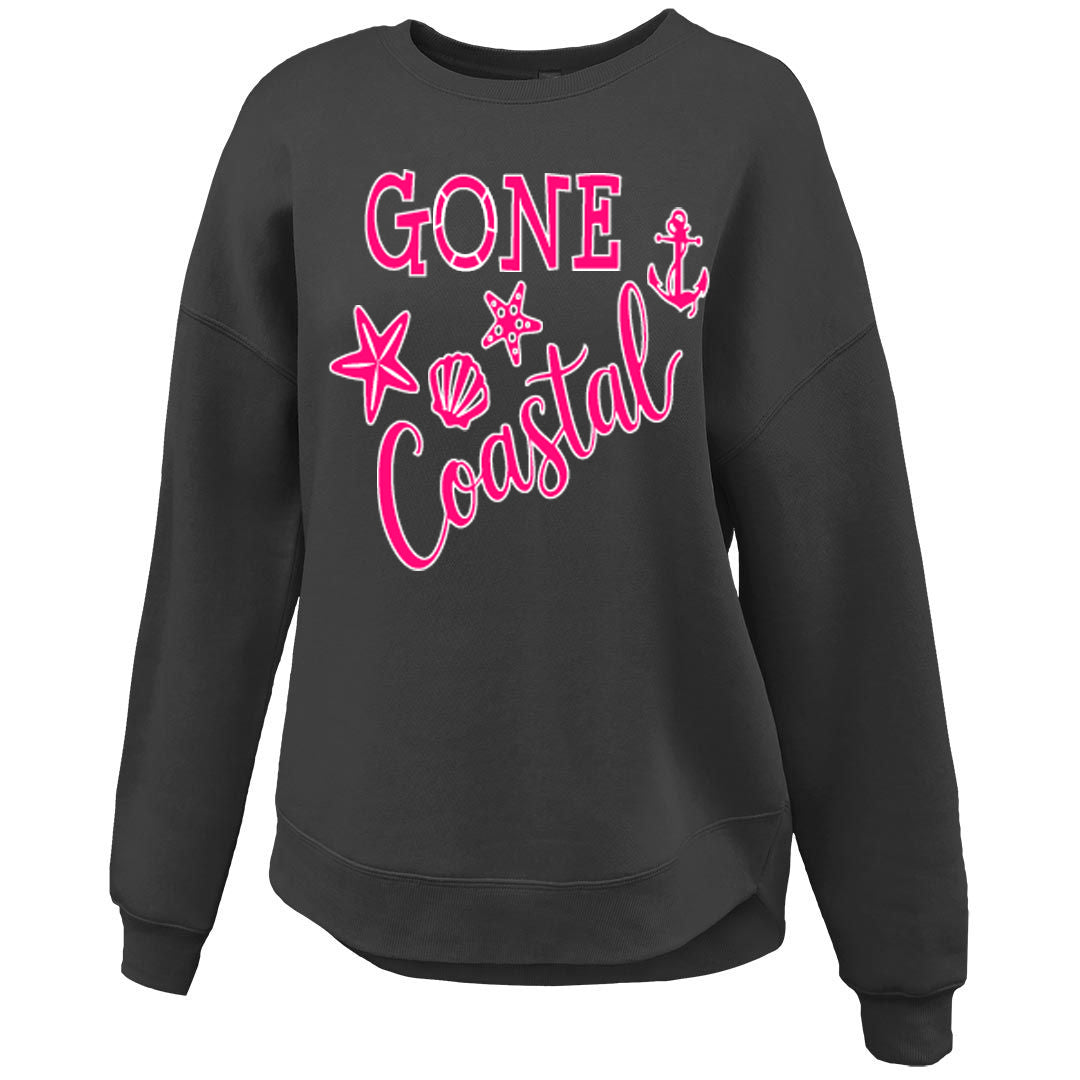 Gone Coastal – Curve Bottom Crew Sweatshirt