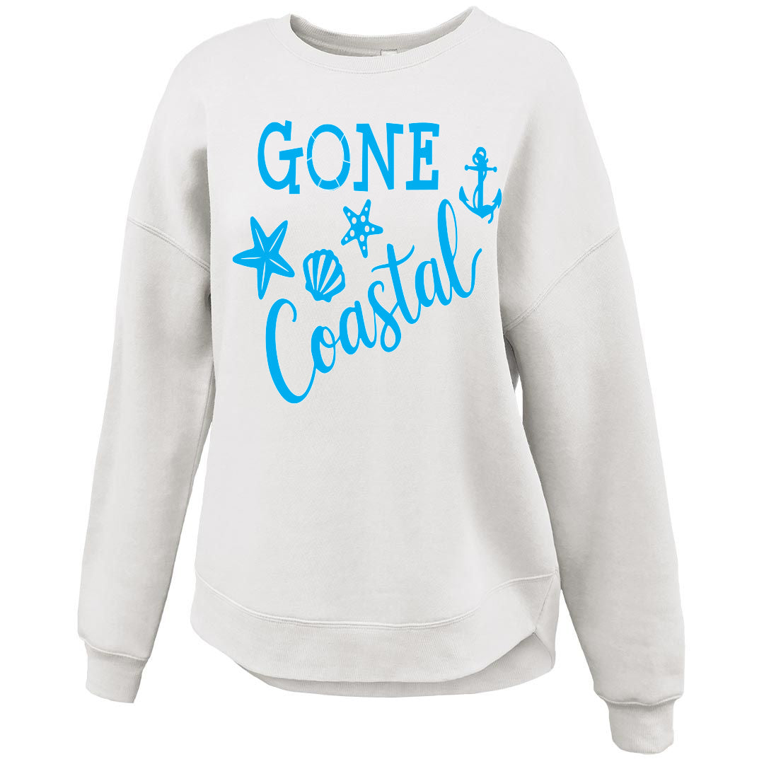 Gone Coastal – Curve Bottom Crew Sweatshirt