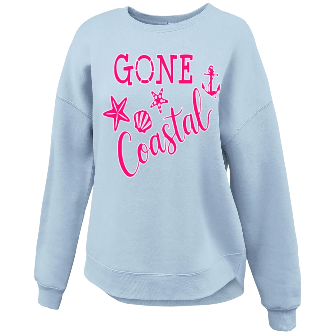 Gone Coastal – Curve Bottom Crew Sweatshirt