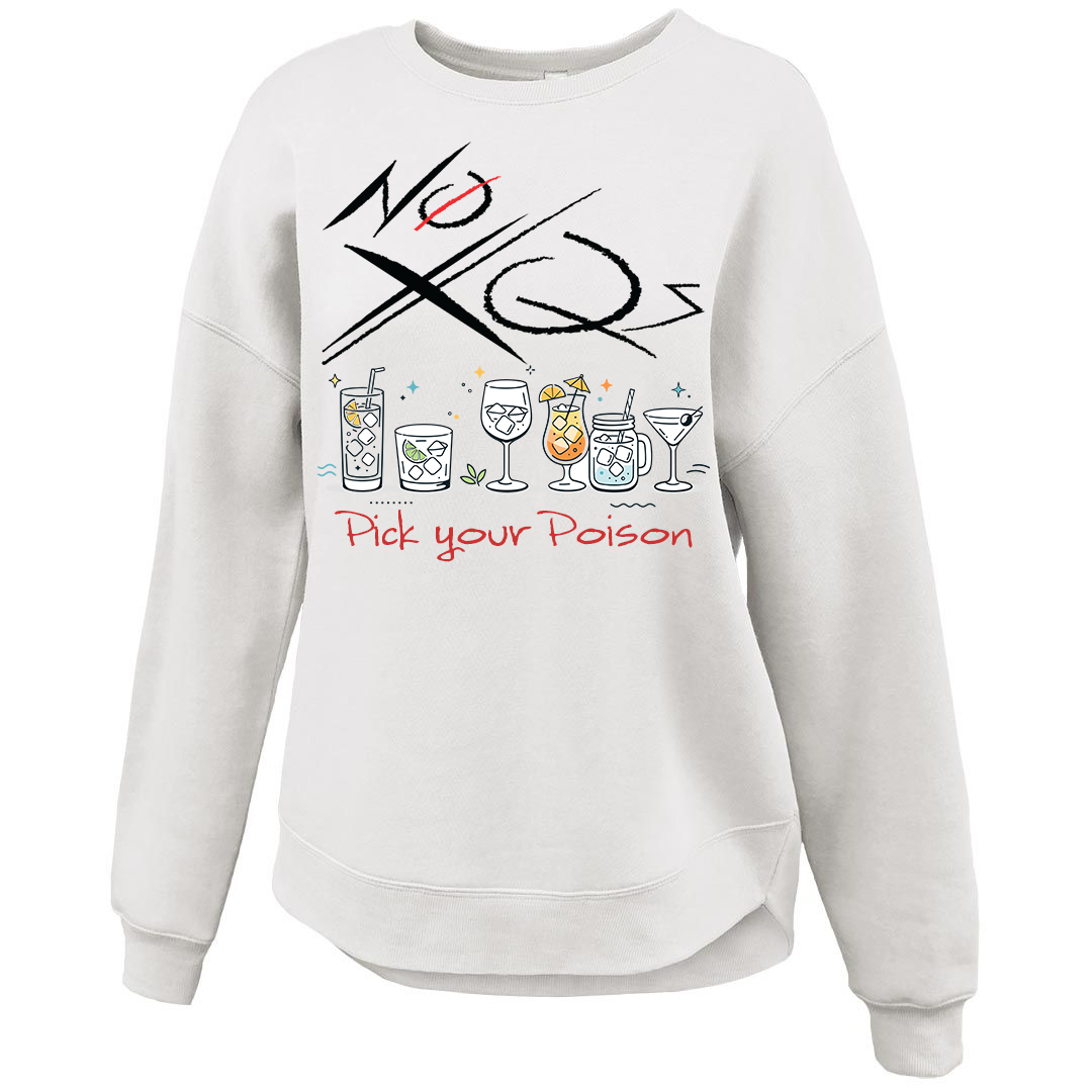 Pick Your Poison – Curve Bottom Crew Sweatshirt